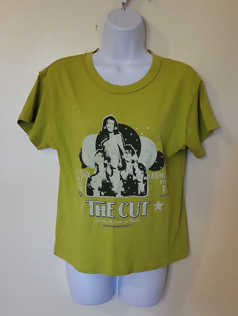 Daydreamer Lime Green Graphic Band Tee